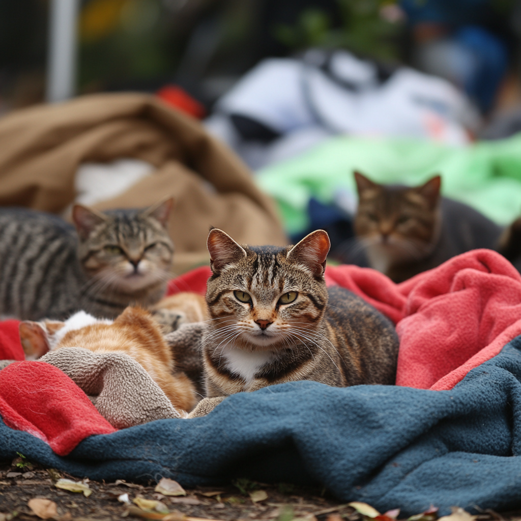 Cats Helping Homeless and Sick Animals