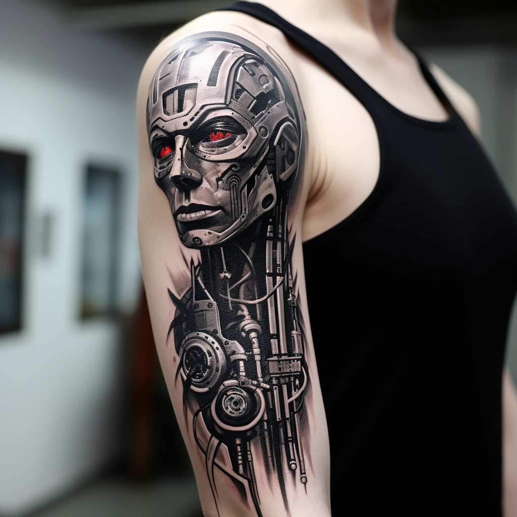 Android Arm Tattoo Design