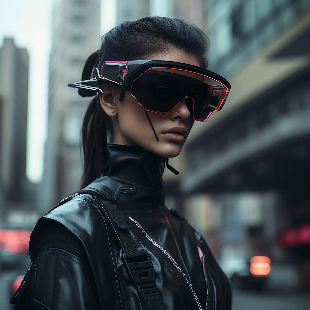 Cyberpunk Augmented Reality Glasses