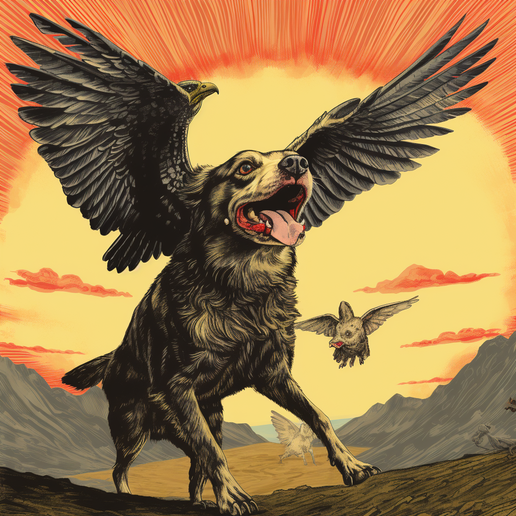 Illustration of an Eagle Bait band cover