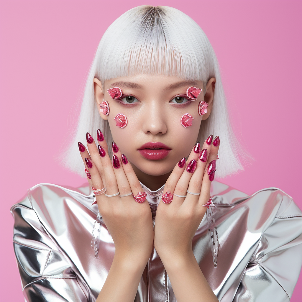 Woman making heart shape with her hands