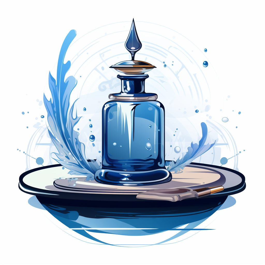 Logo of an inkwell and fountain pen