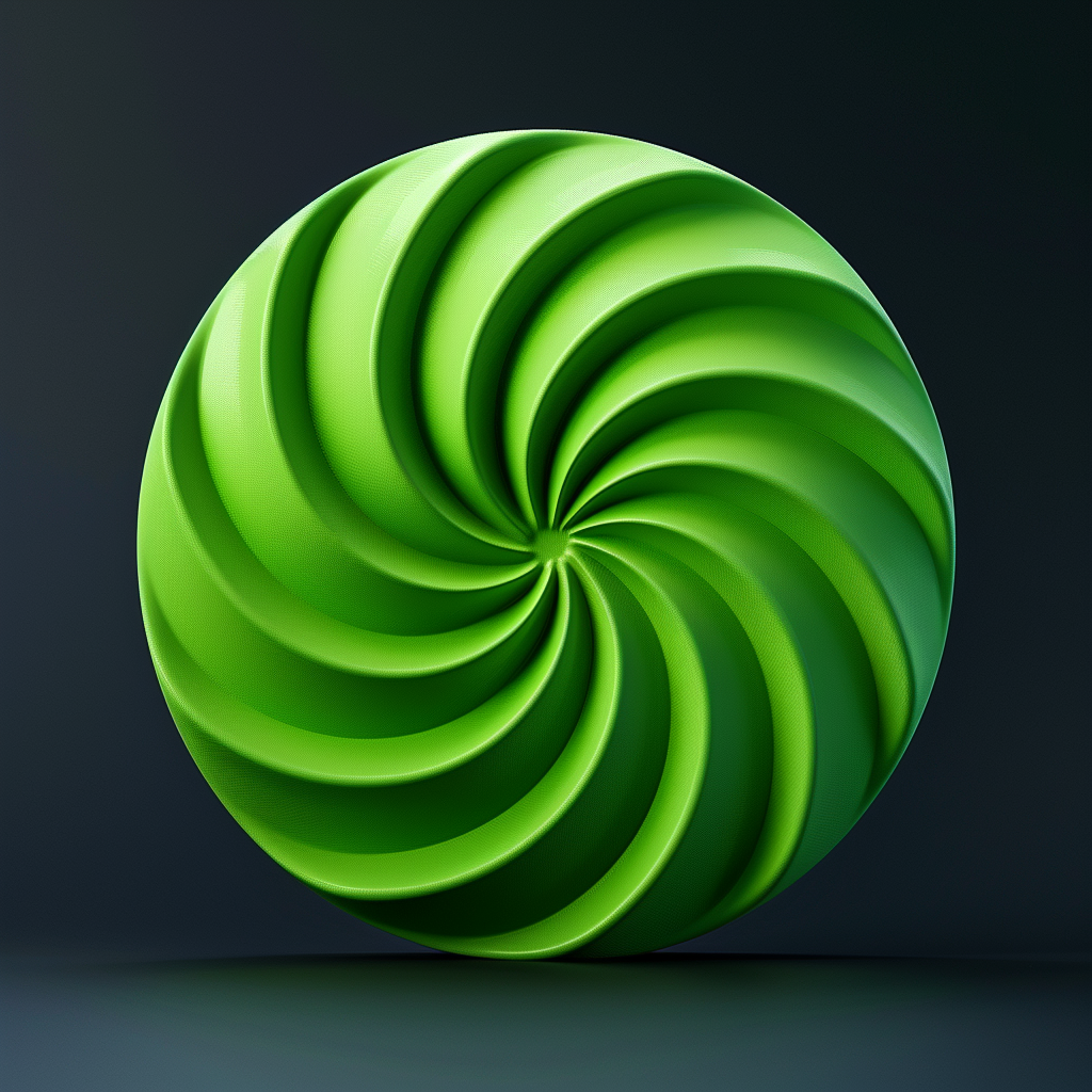 Clay 3D Icon in Green