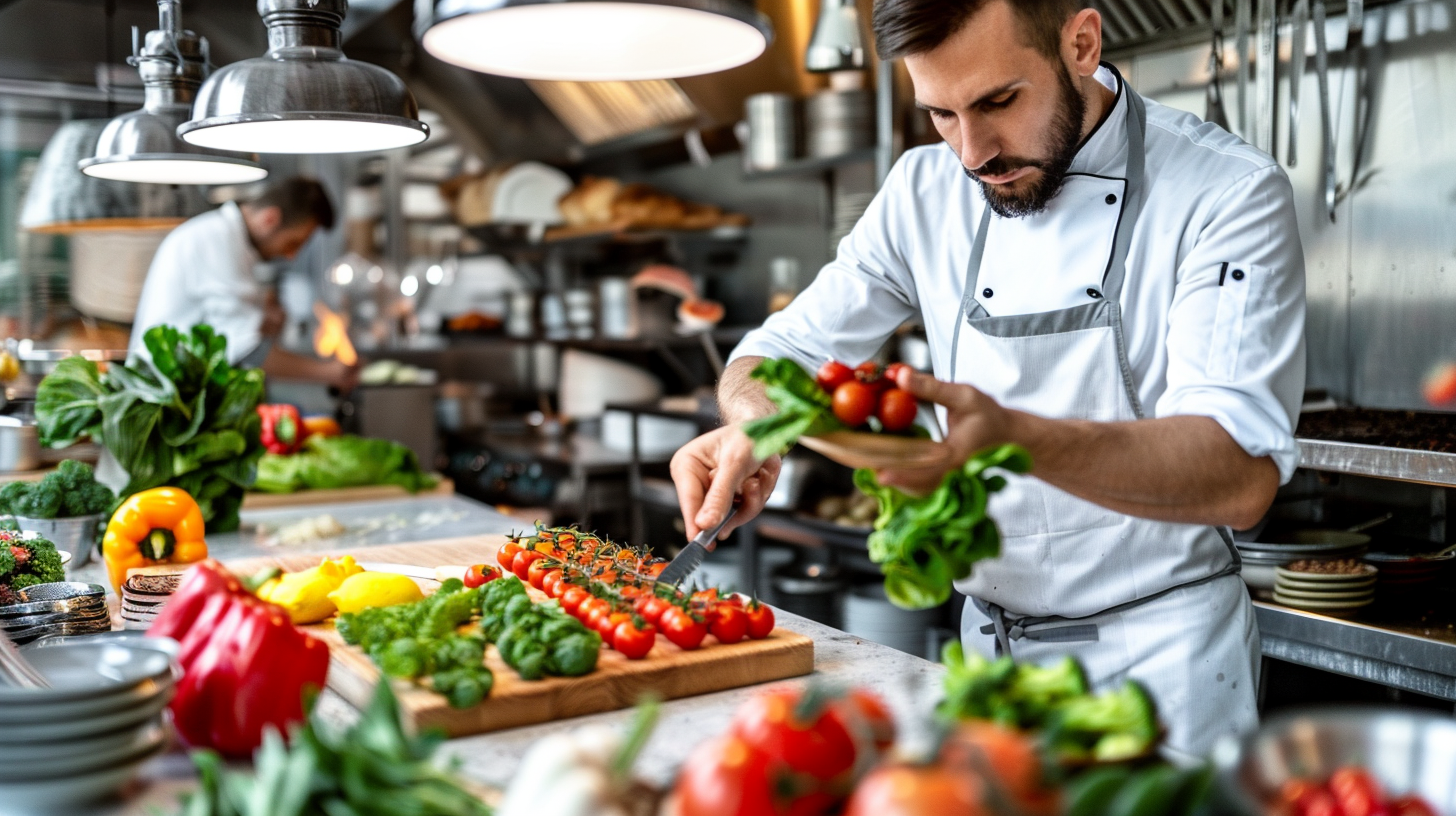 Chłodnia gastronomiczna z produktami spożywczymi na świąteczne potrawy