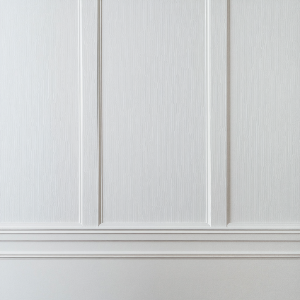 Close-up view of blank white wall for wallpaper design.