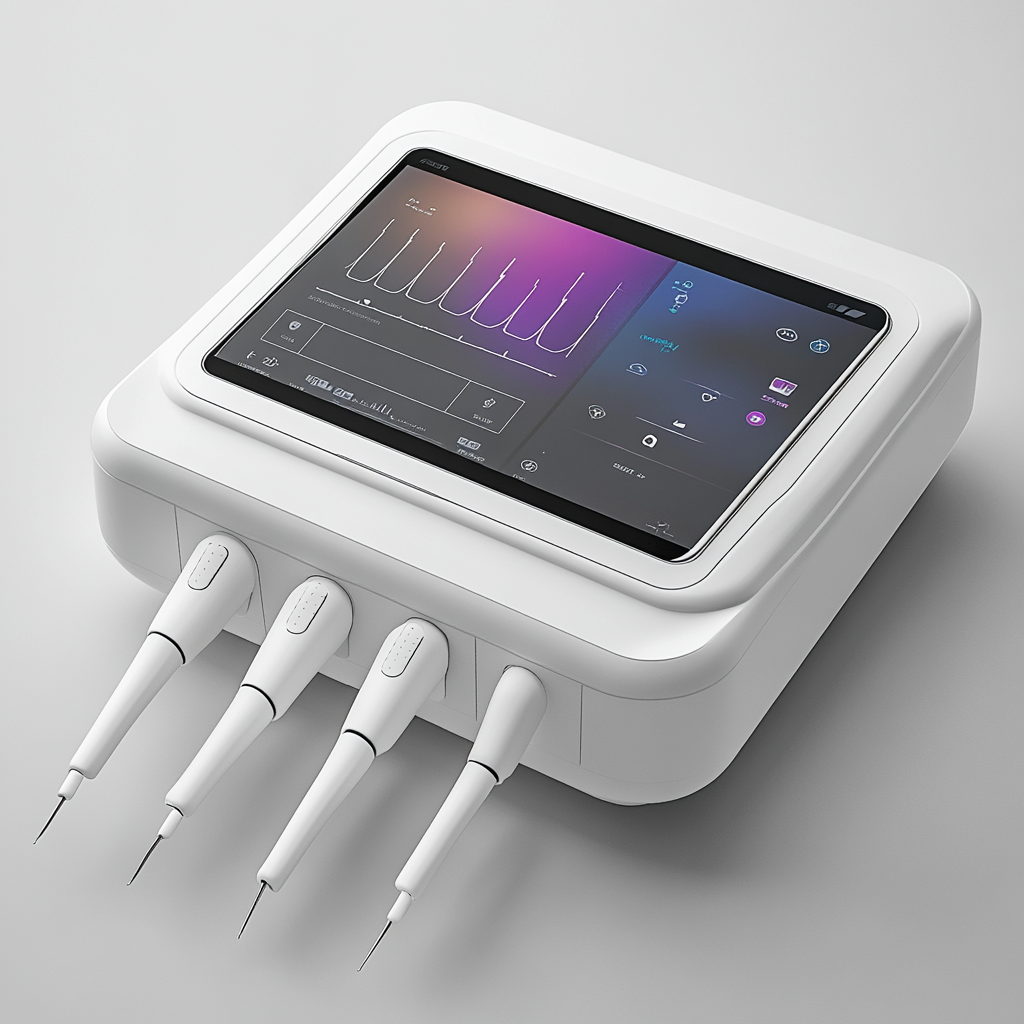 Compact Modern Aesthetic Treatment Device with High-Resolution Touchscreen