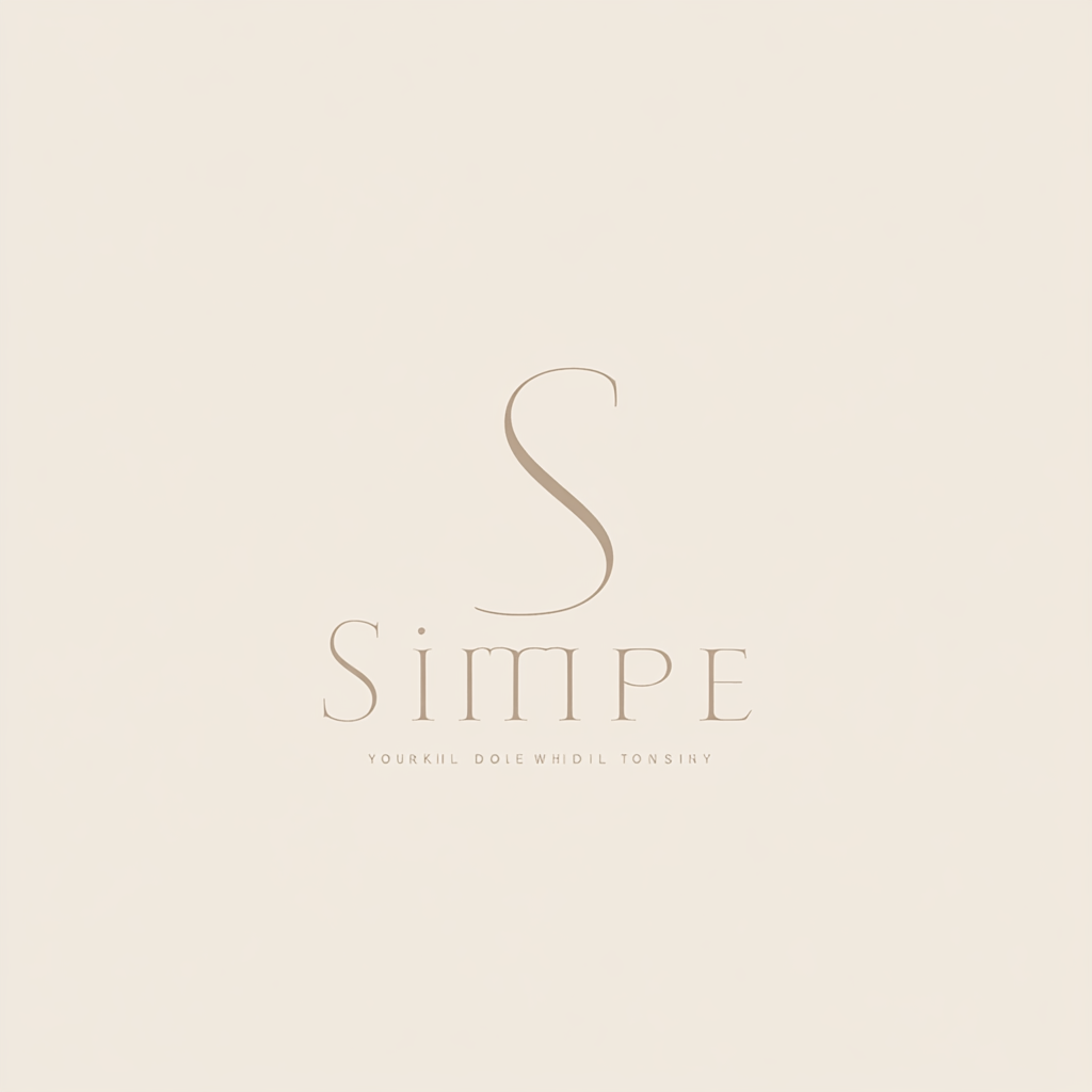 Minimalist logo for SimpleStyle: elegance, simplicity, and professionalism.