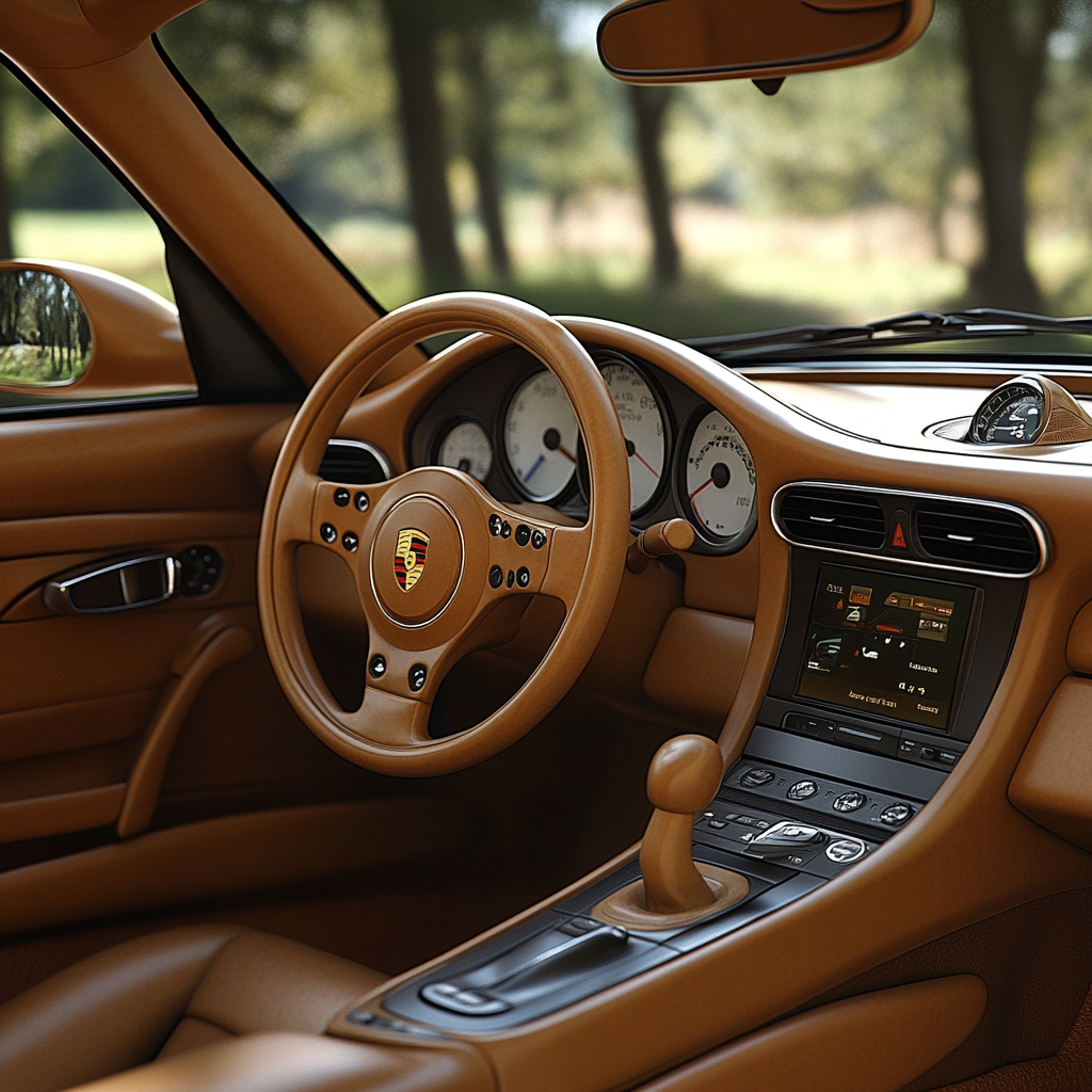 Modernized Porsche 996 Interior with Classic Elements 