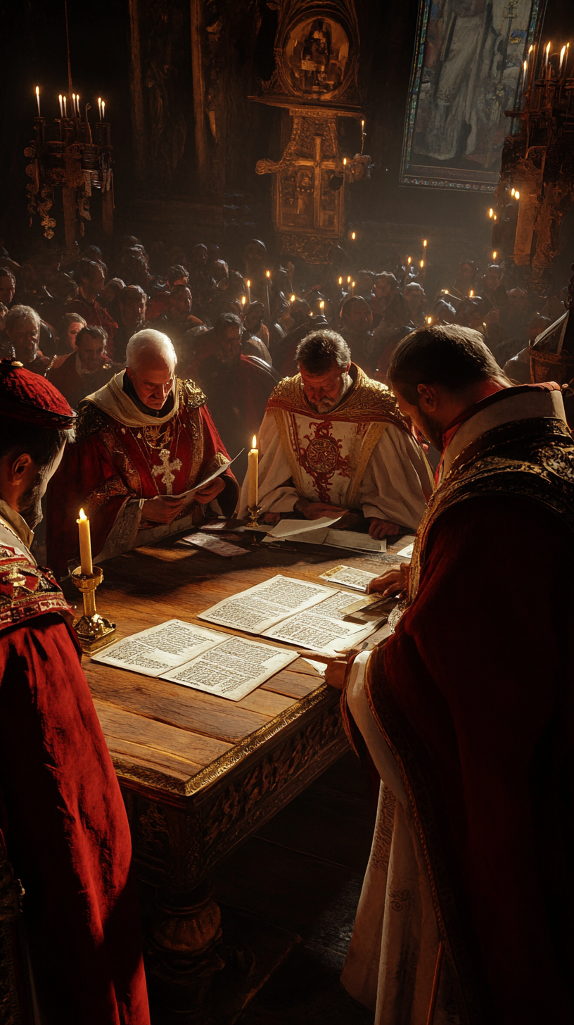 Temple Order Annihilation Signing, 14th Century Cardinals 