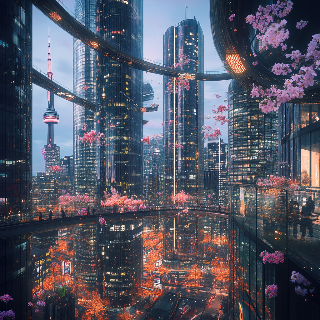 Toronto in the distant future looks fascinating and incredible.