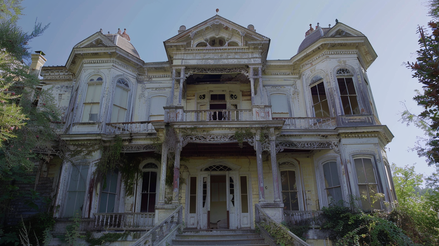 Haunting Abandoned Mansion Ephemeral Nature