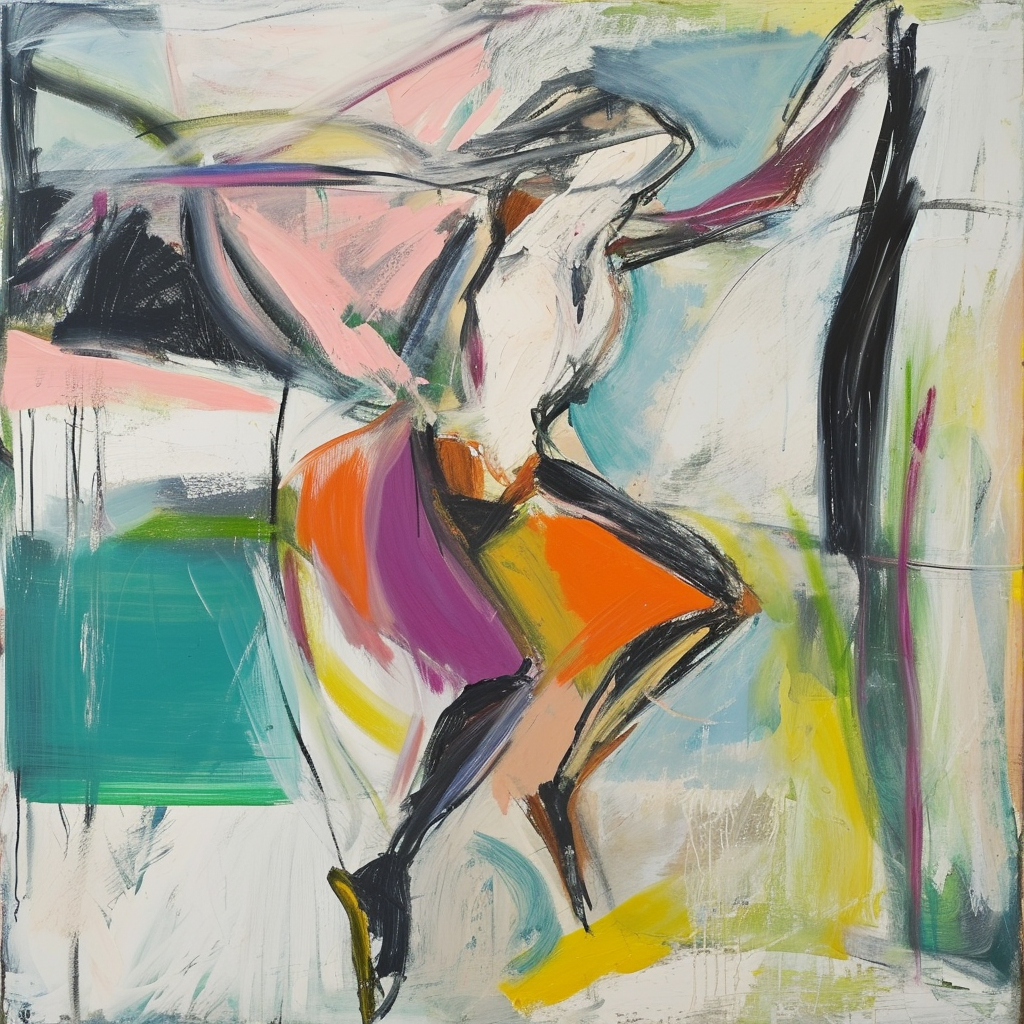 Abstract Dancing Woman Artwork