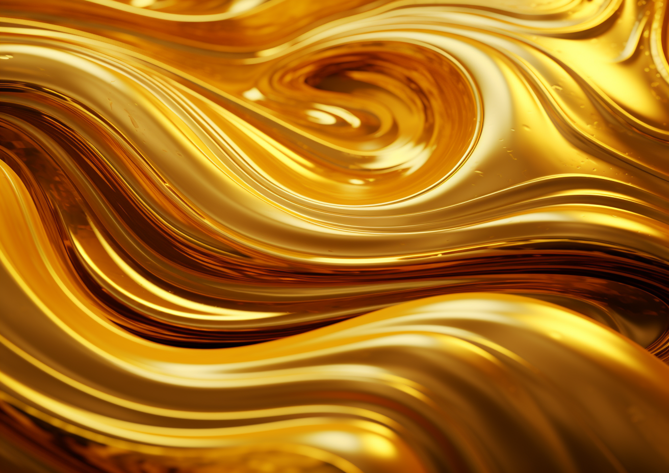 Abstract Gold Wave