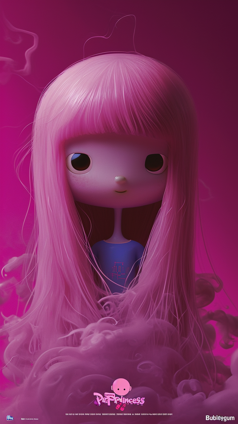 Princess Bubblegum Biopic Adventure Time Poster