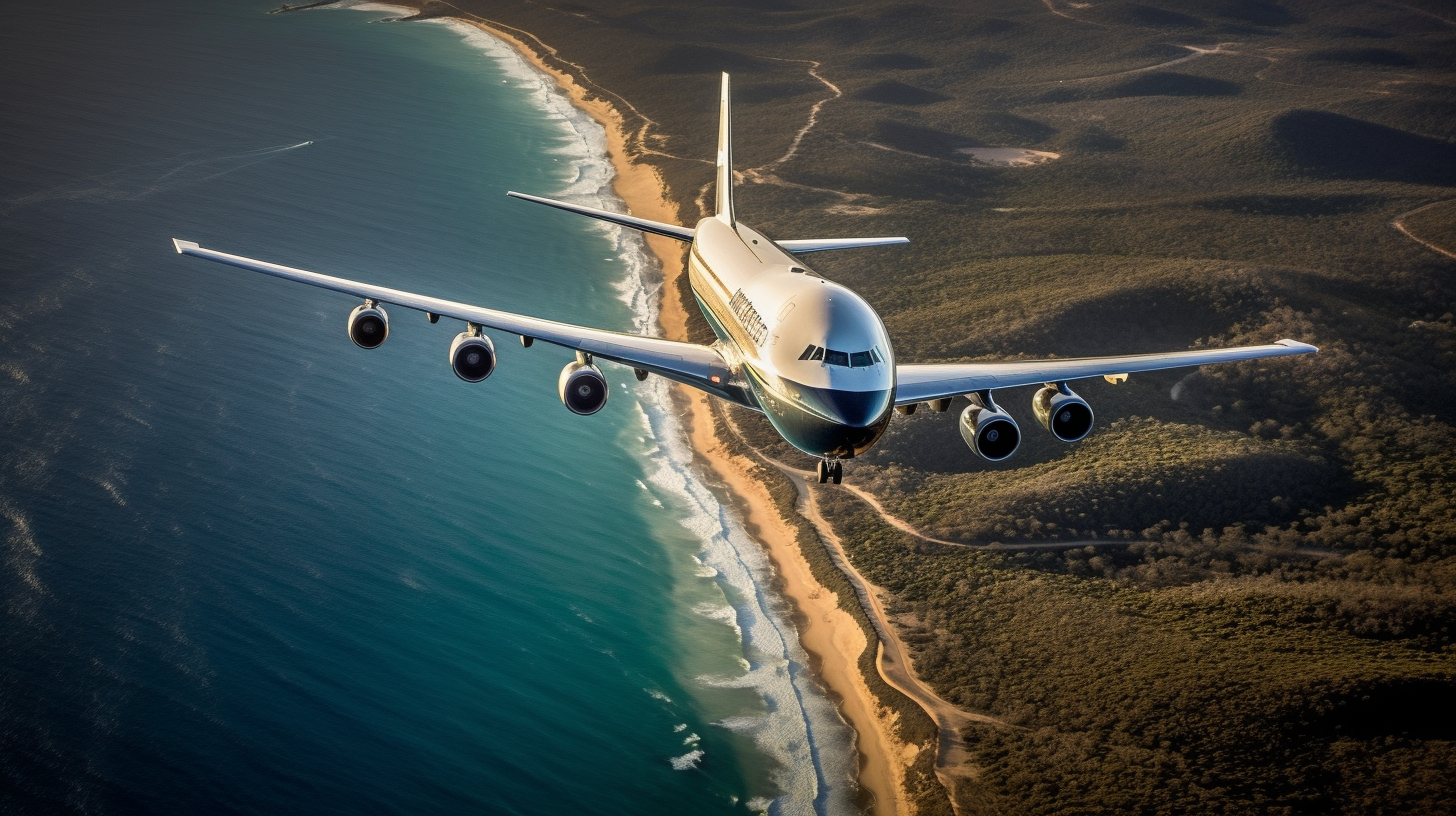 Close-up of airplane loaded with metallic spare parts