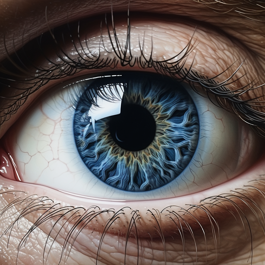 Detailed hyper-realistic eye art