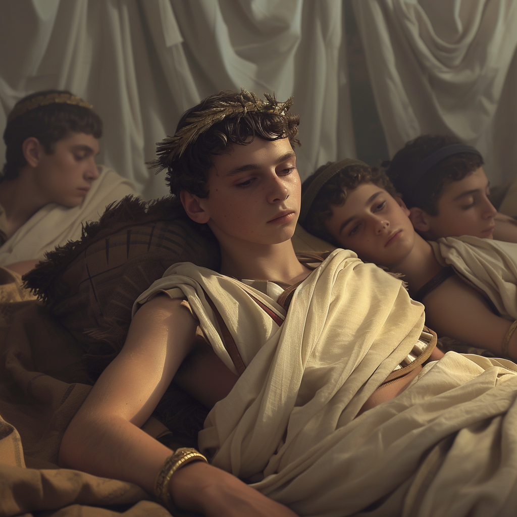 Alexander the Great at 14 with Friends