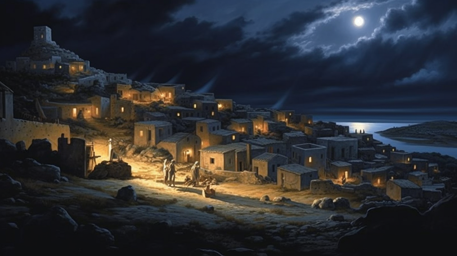 Ancient Greeks living by moonlight