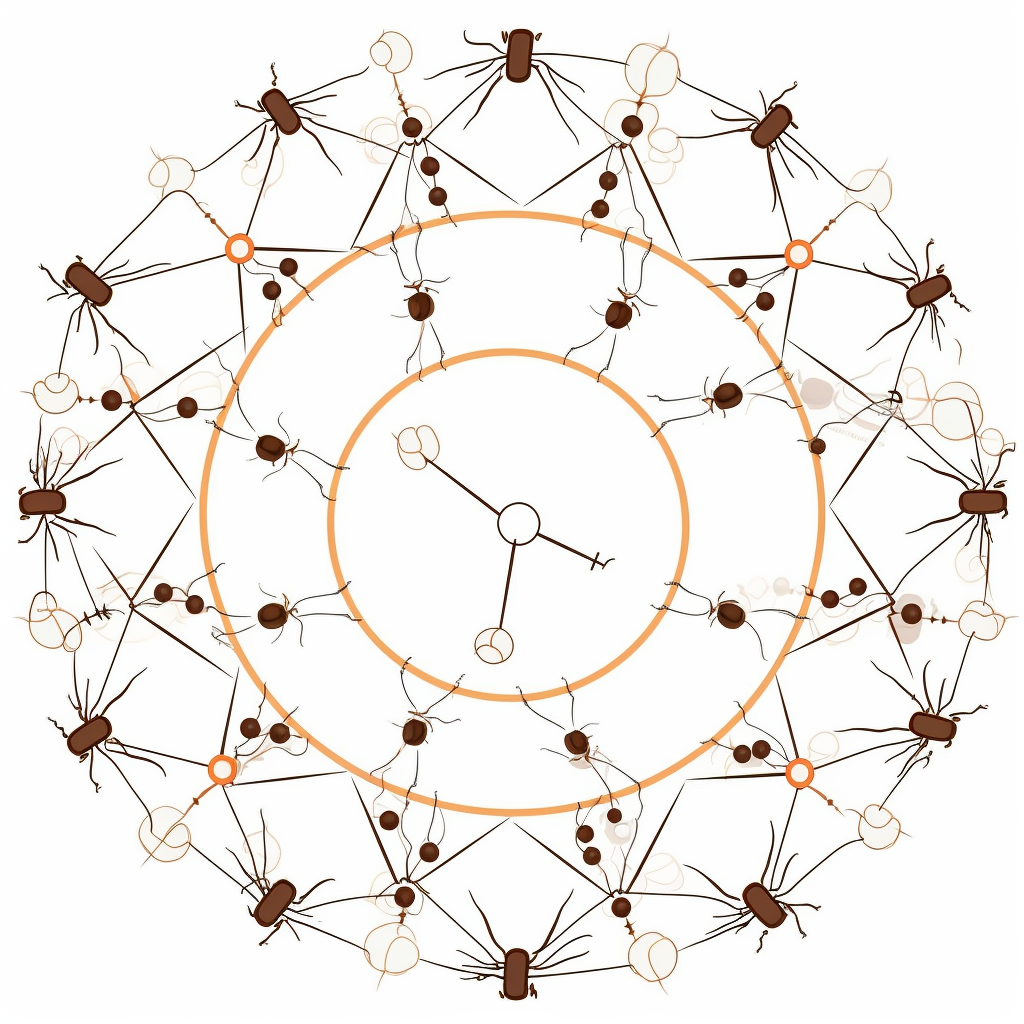 Minimalistic vector of ants as a collective search pattern