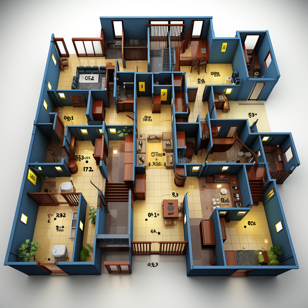 Apartment Building Floor Map Image