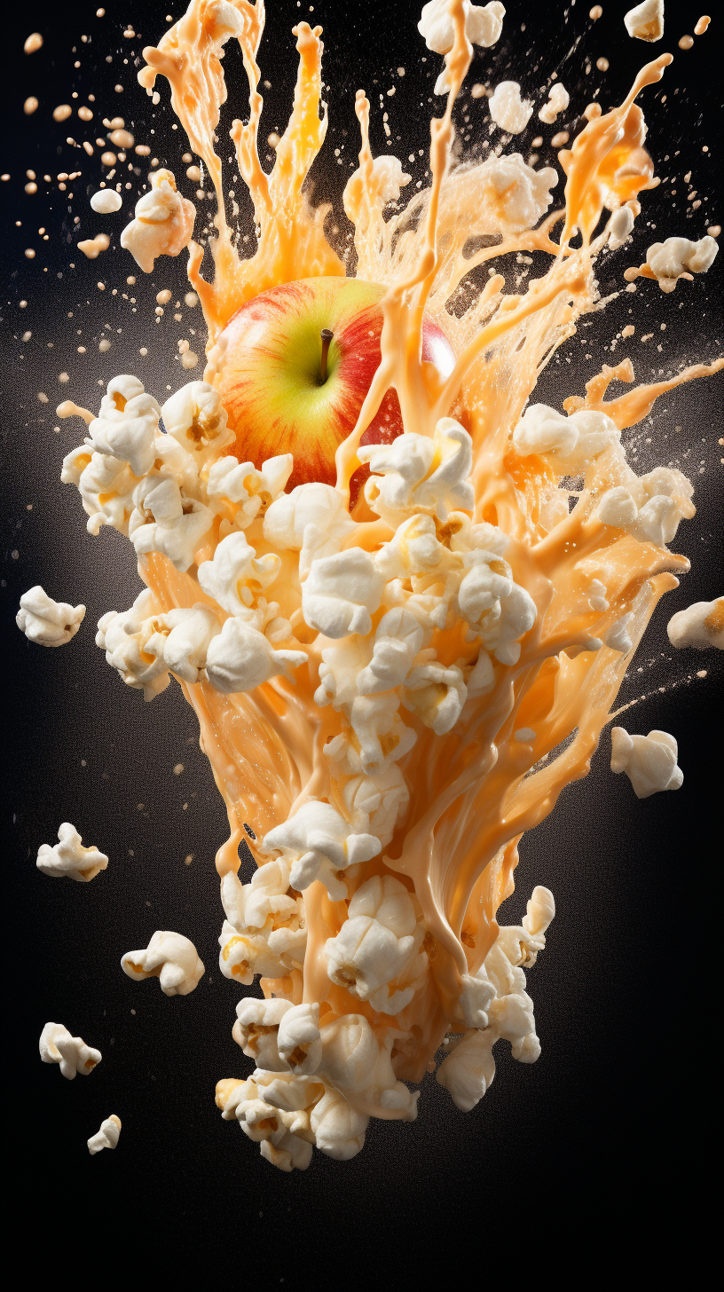 Tasty Apple Popcorn Snack