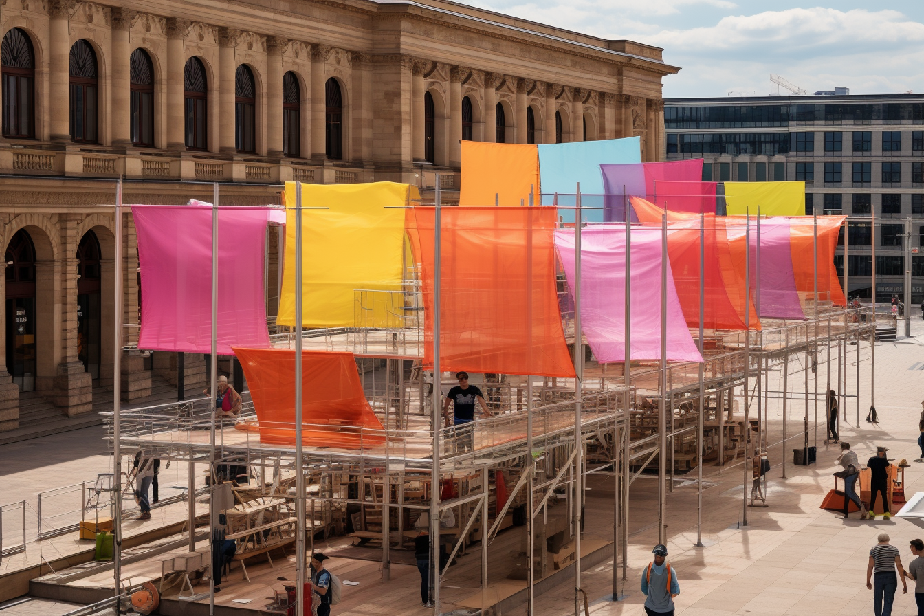 Architectural pop up festival in Stuttgart