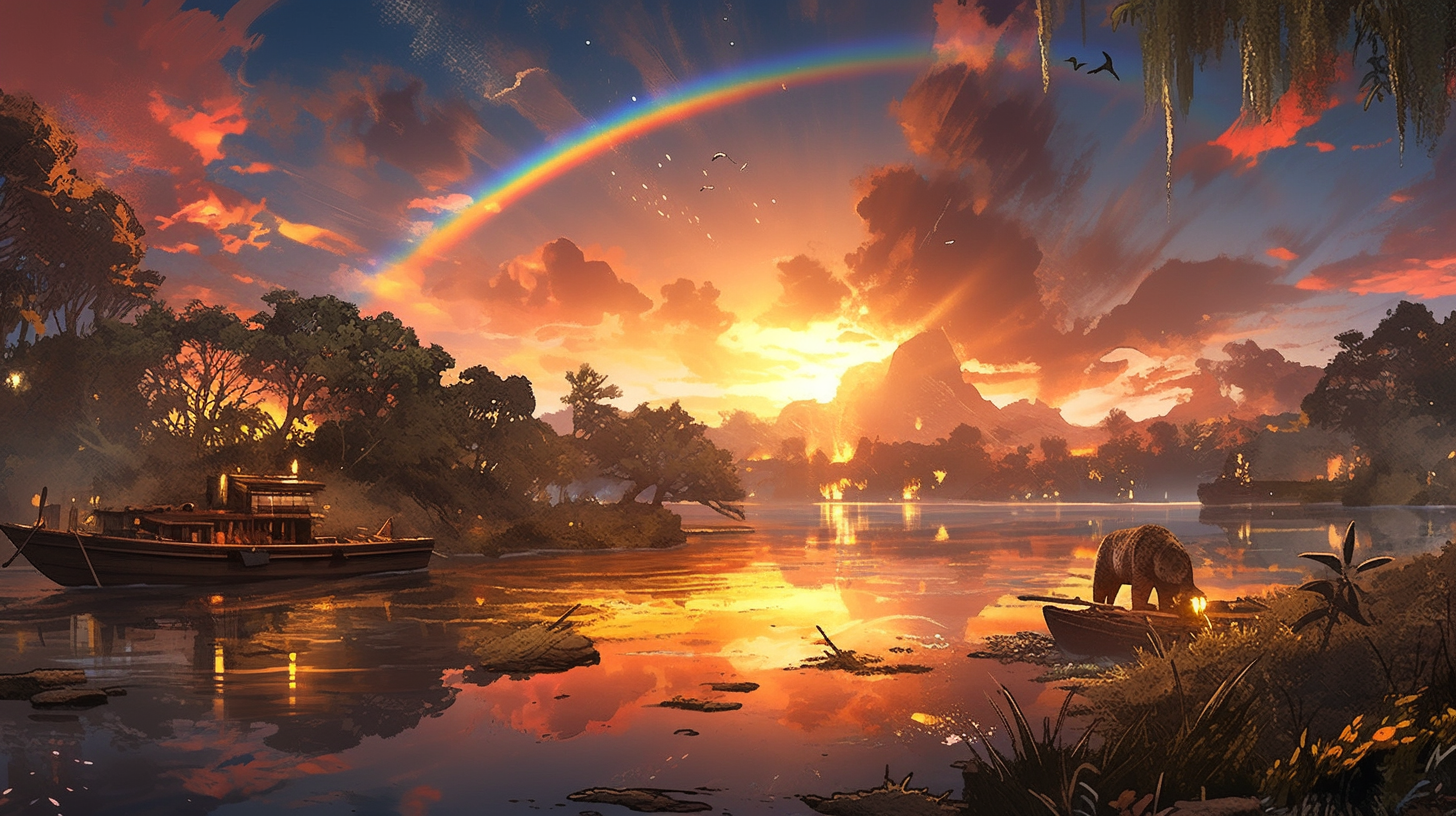 Ark Survival Evolved Illustration with Stunning View