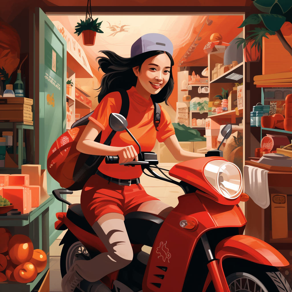 Asian food delivery images