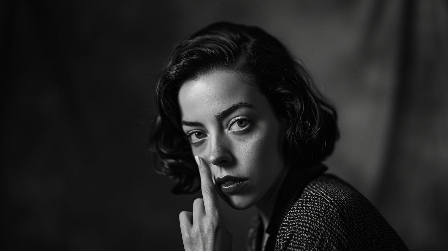 Aubrey Plaza in noir movie