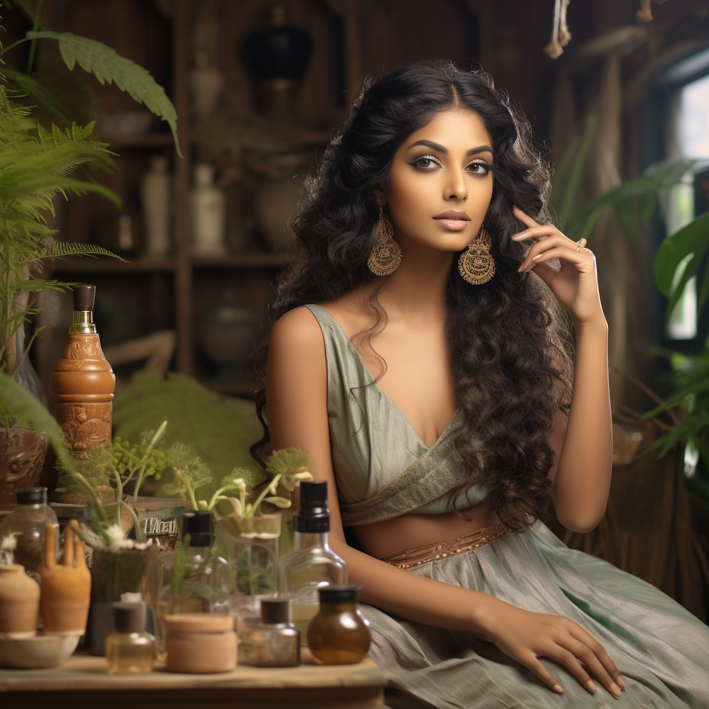 Ayurveda beauty care brand photoshoot