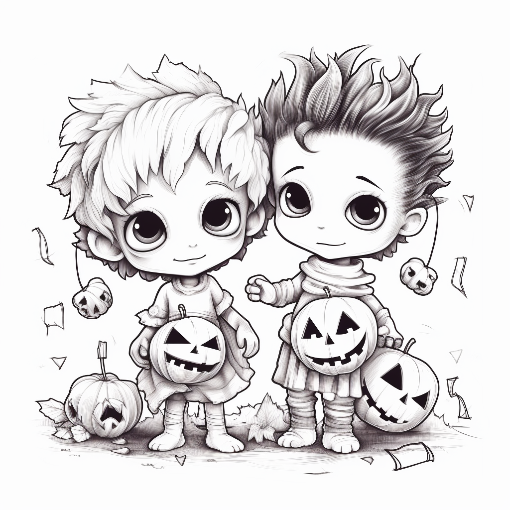 Adorable Halloween monster babies