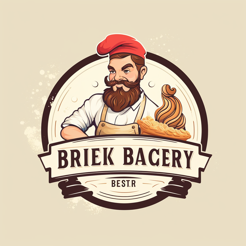 Bakery logo with sweet treats