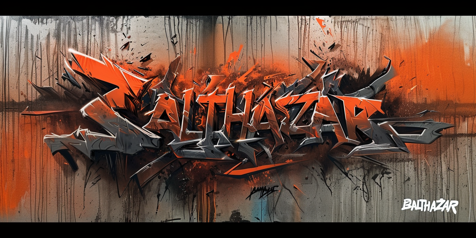 BALTHAZAR 3D Graffiti Ink Style