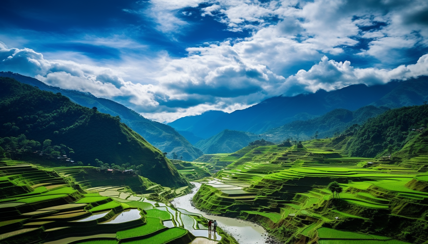 Stunning Banaue Rice Terraces Art