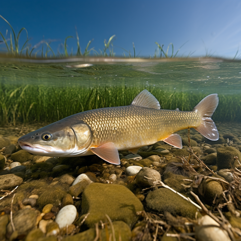 Close-up of Beautiful Barbel Fish