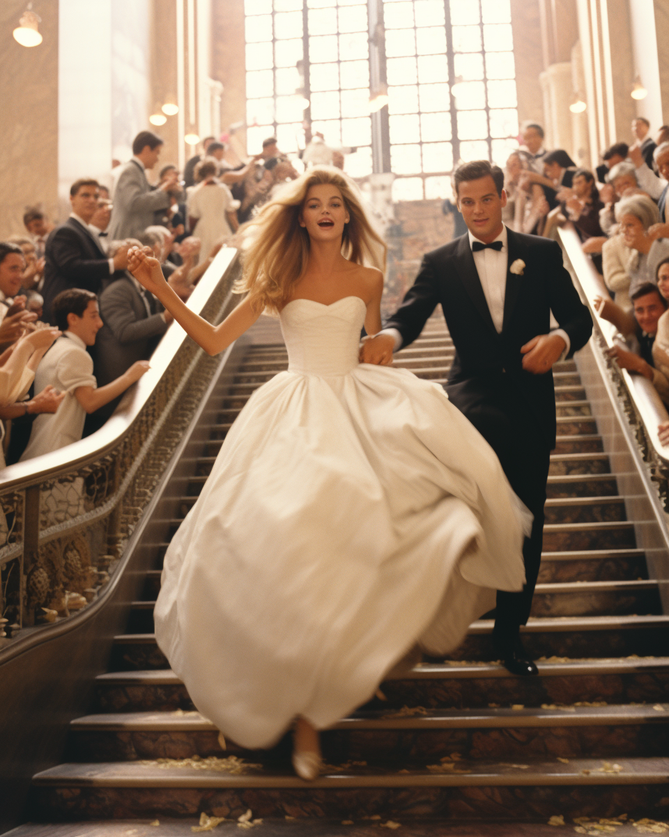 Brigitte Bardot dancing at her wedding