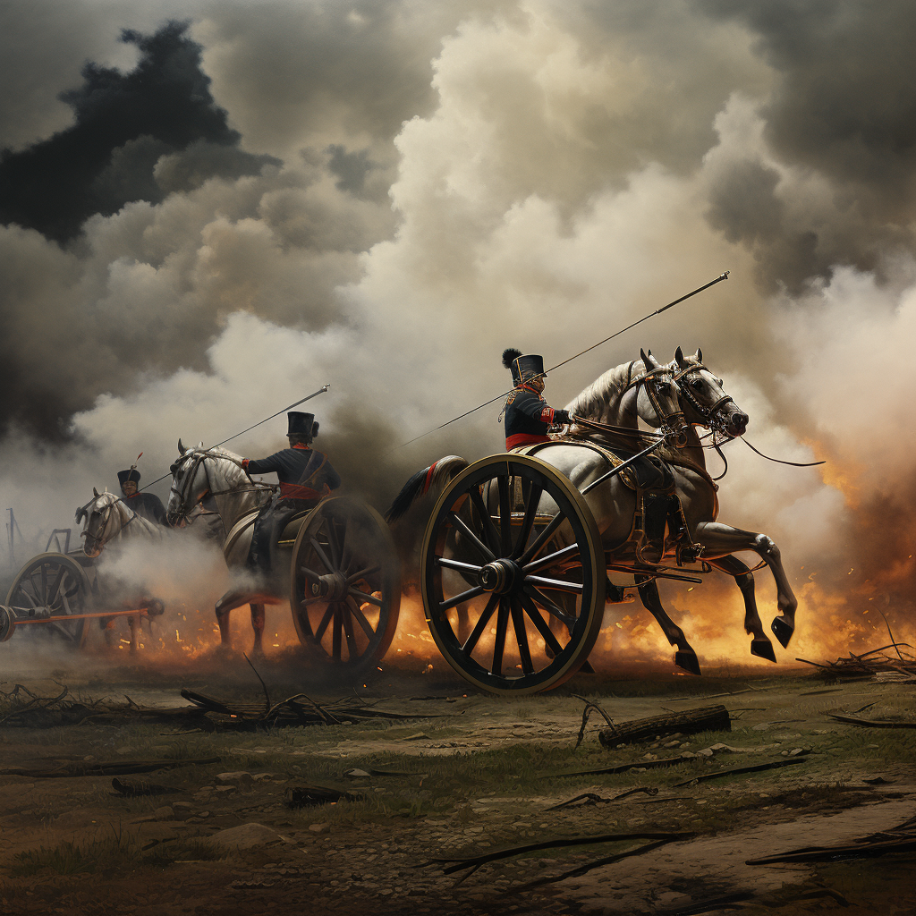 Realistic Battle of Waterloo scene