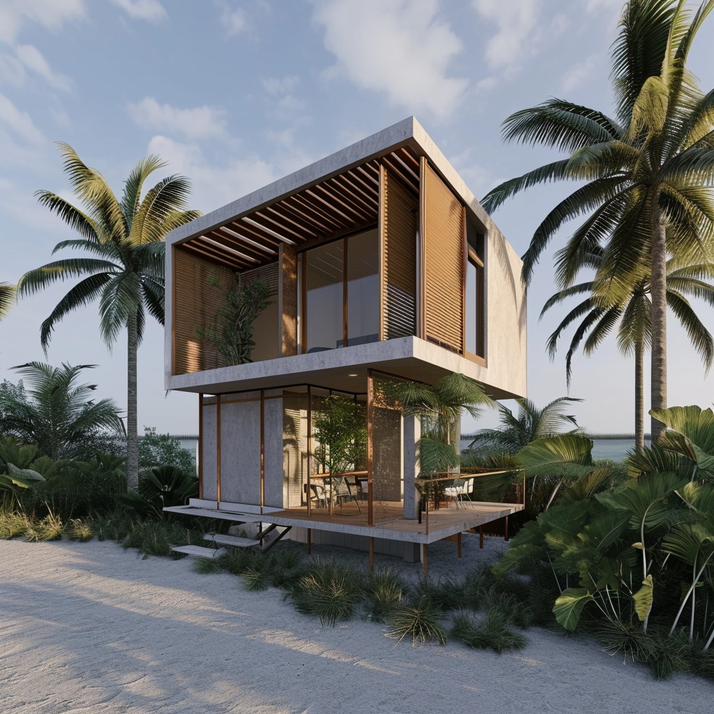 Modern beach house design