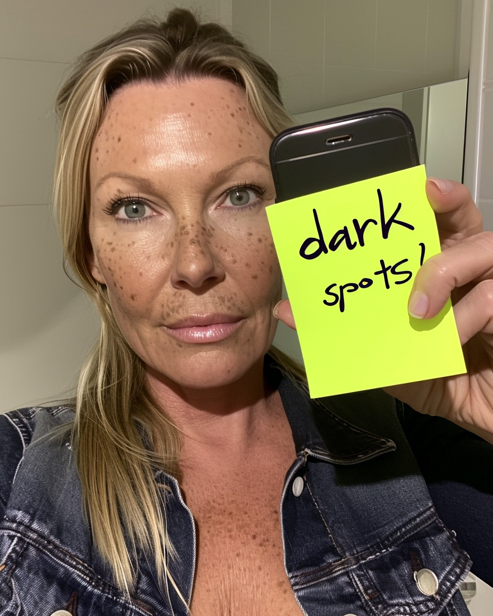 50 Year Old Caucasian Lady with Melasma Selfie