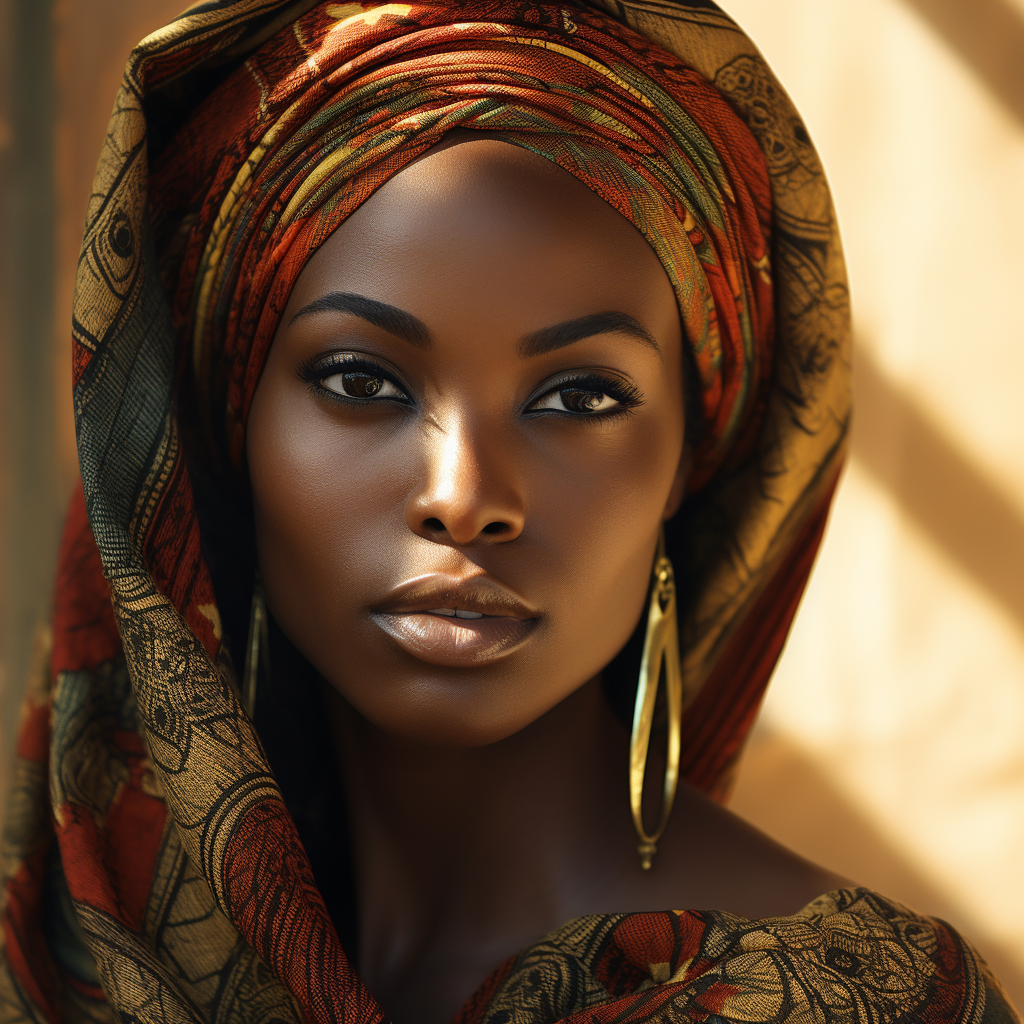 Closeup of Beautiful Senegal Woman