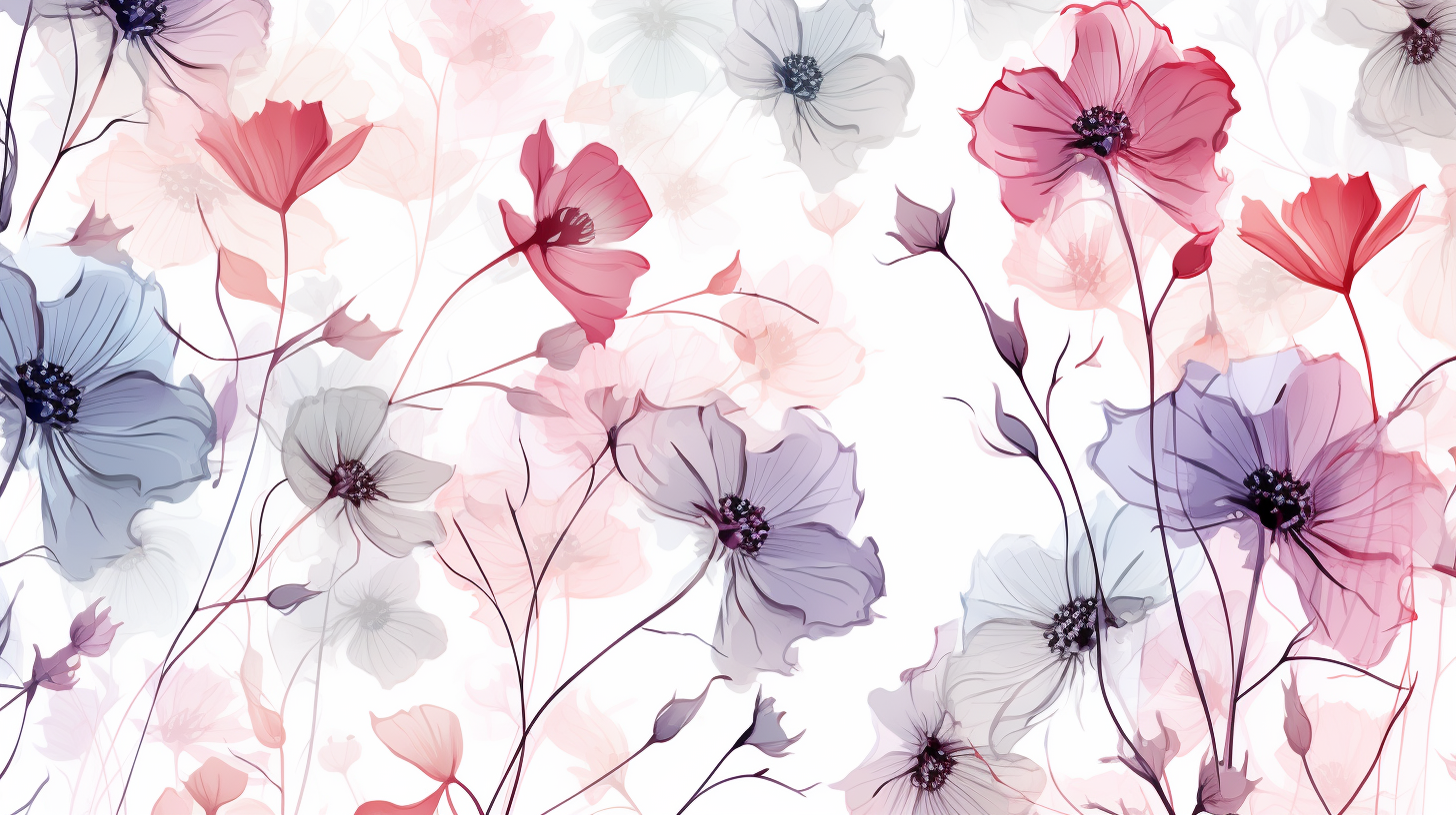 Soft Pastel Flowers Pattern