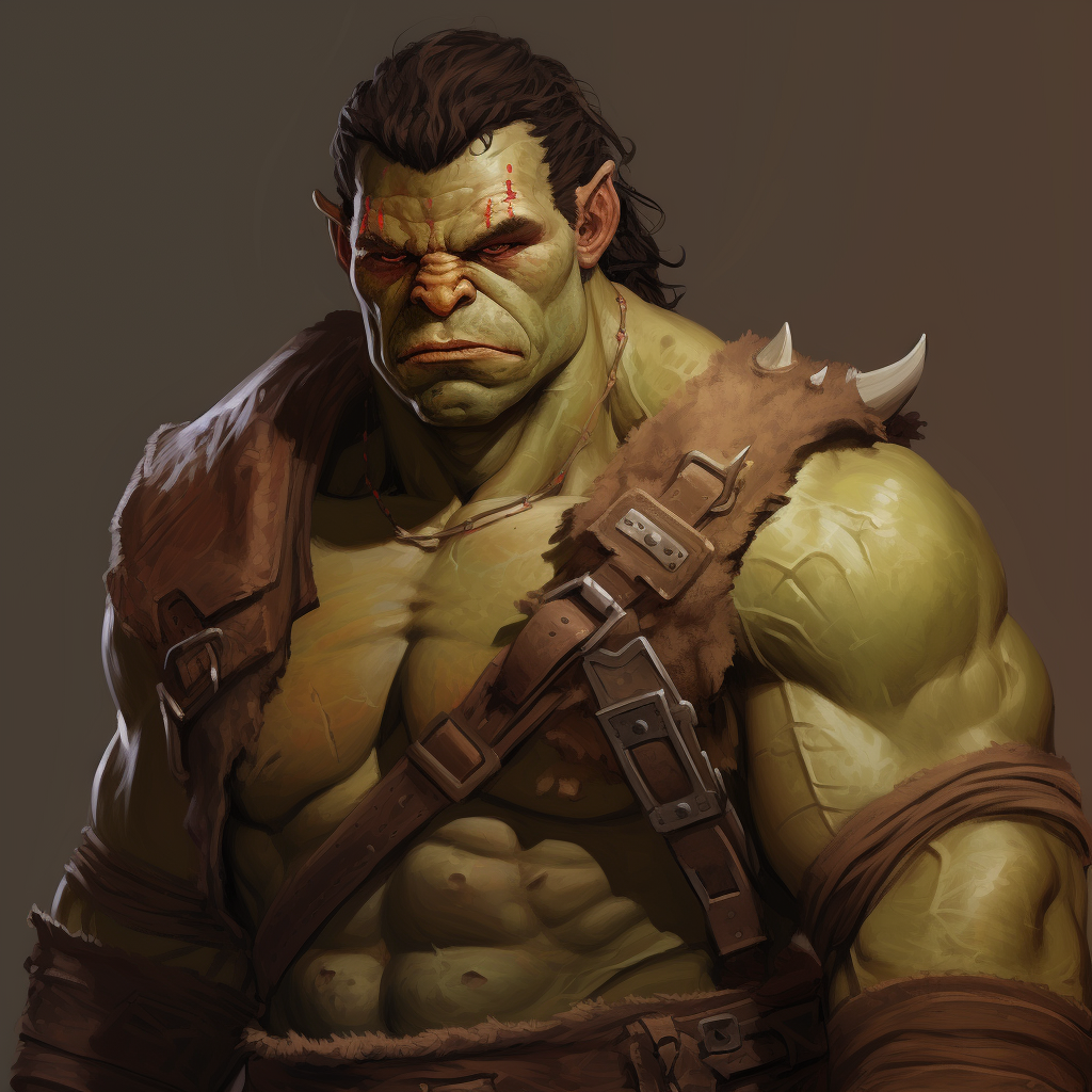 Beefy Boofy Half Orc Half Man  image ?