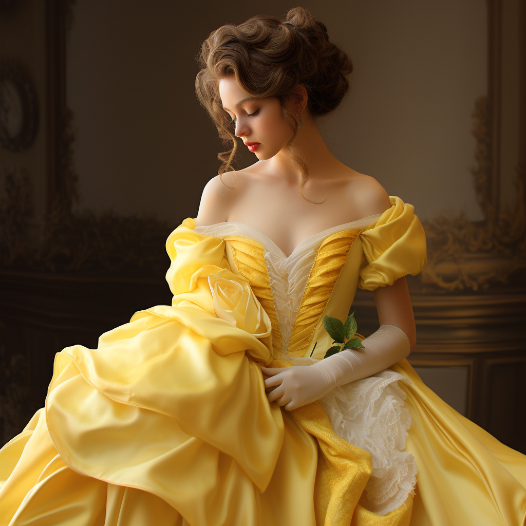 Belle Princess in Yellow Ball Gown