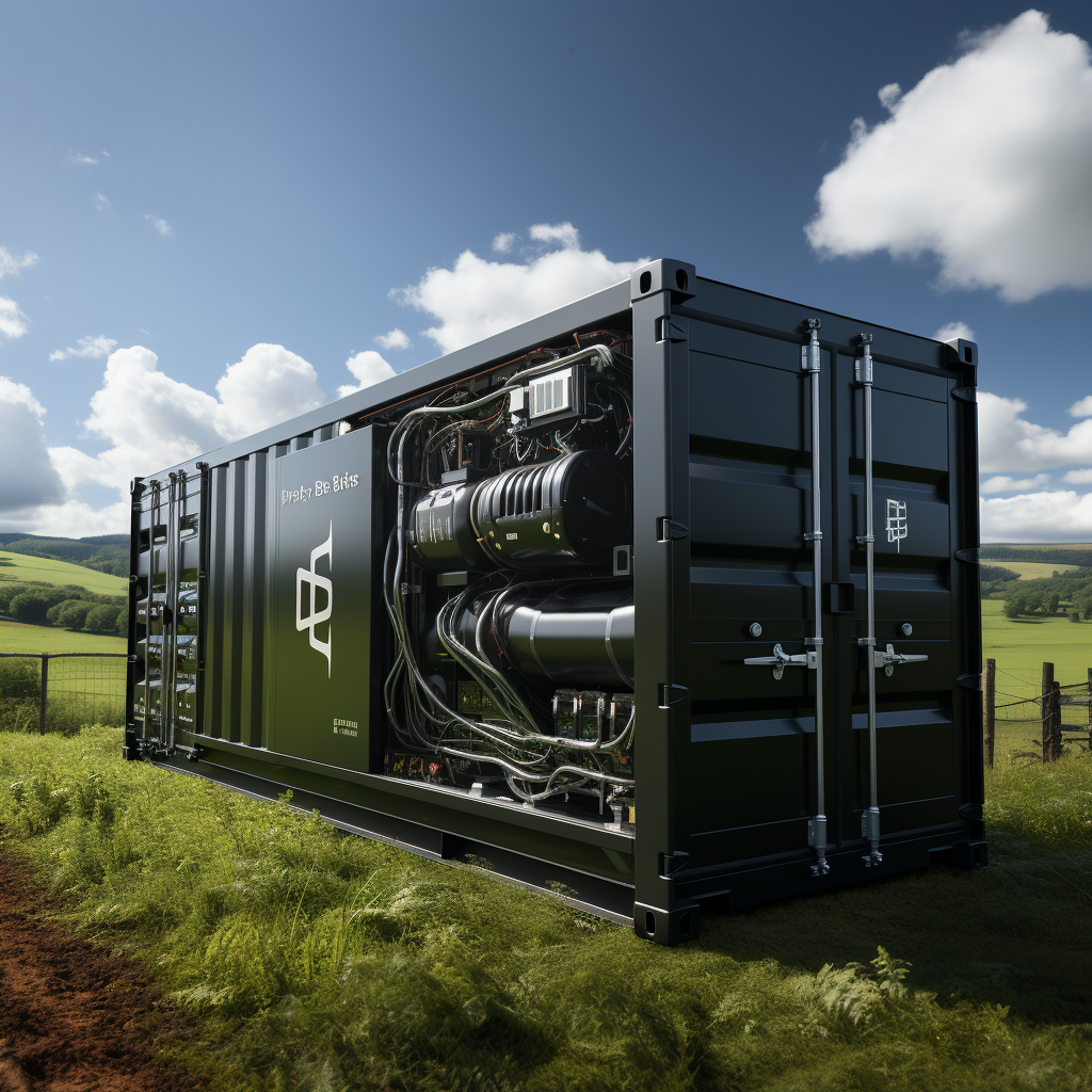 Battery Energy Storage System amidst grazing cows