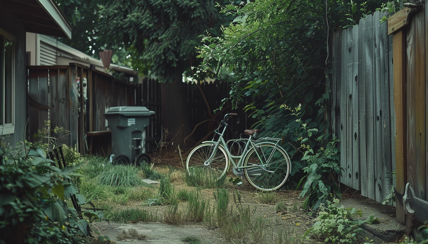 Bicycle in yard image