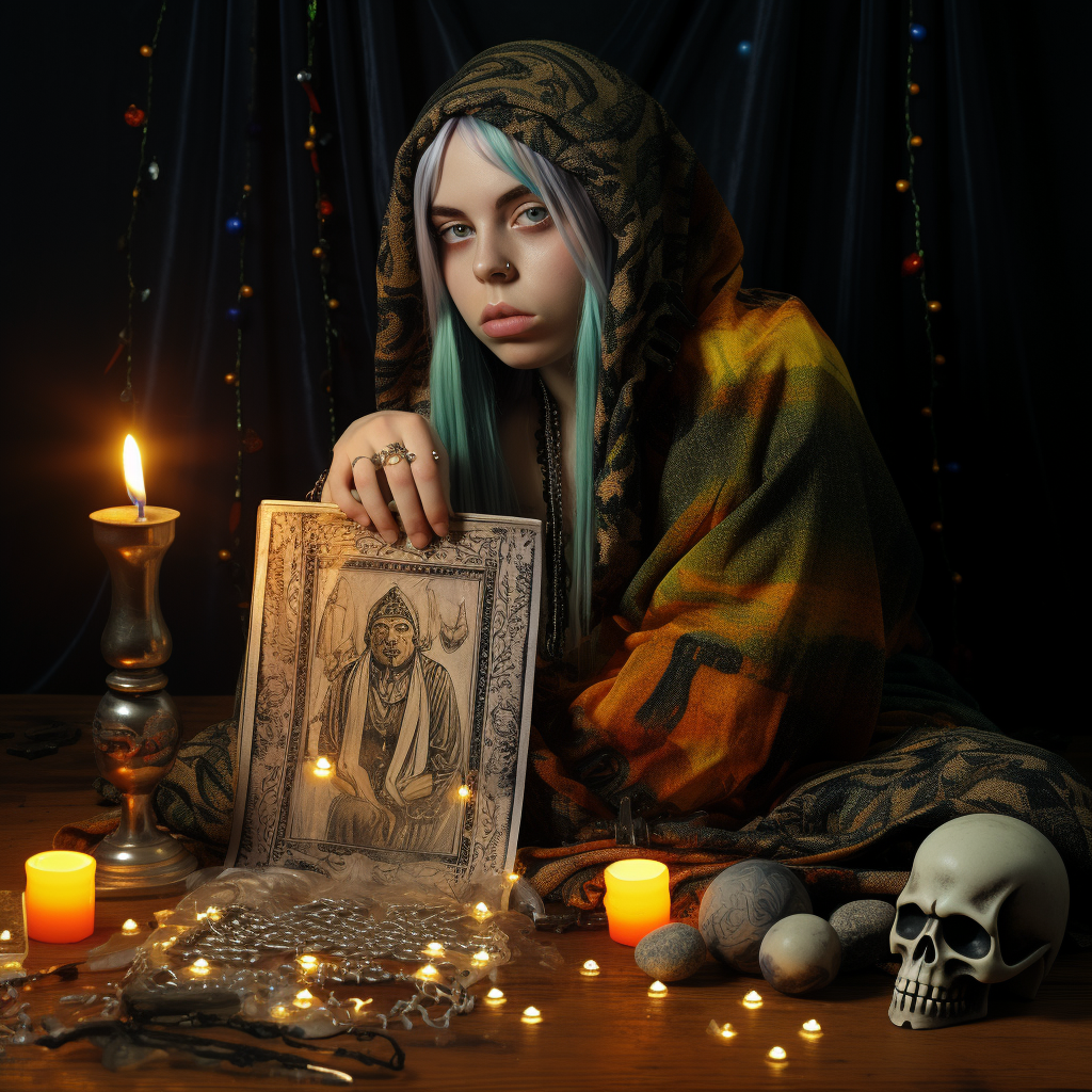 Billie Eilish as the Fool Tarot