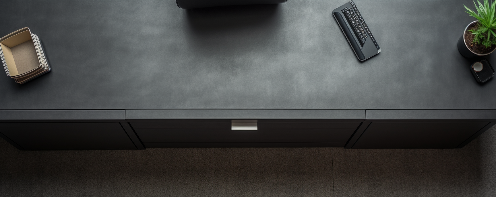 Black grey desk file