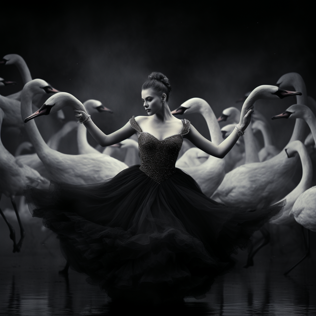 Black Swan Swing White Swans