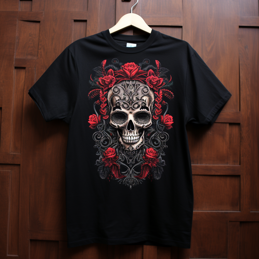 Stylish black tee with Maeng Da graphic