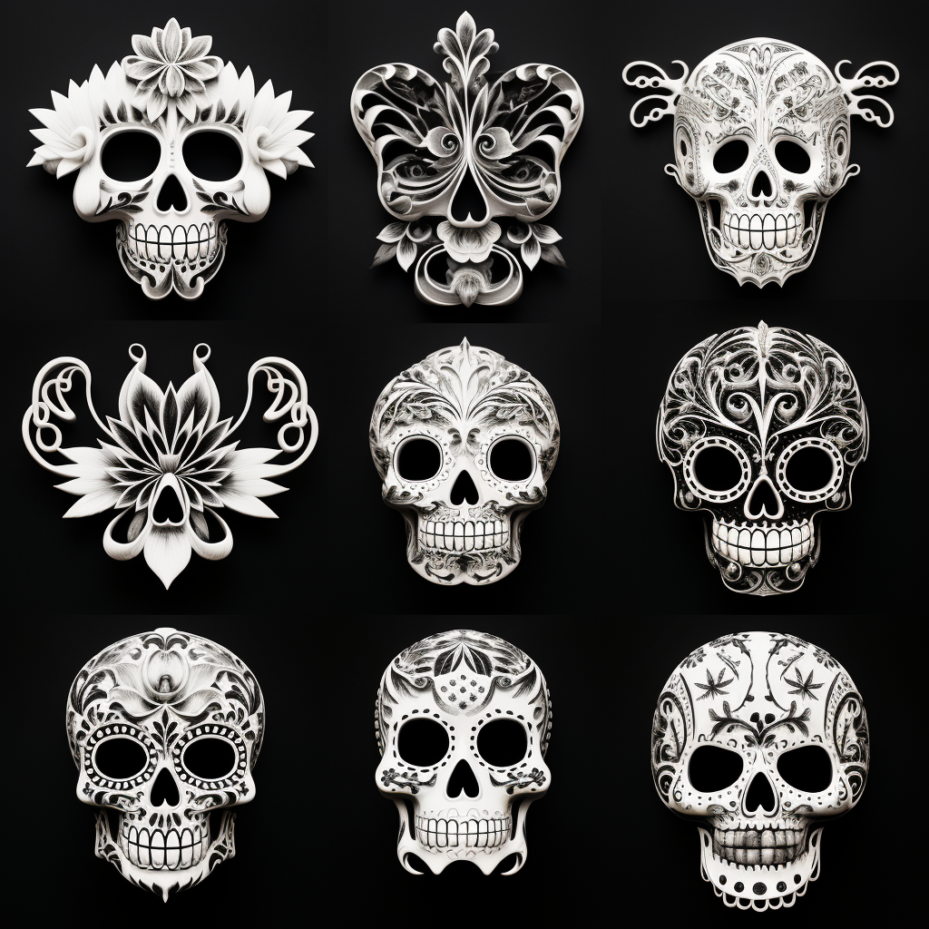 Decorative sugar skull image